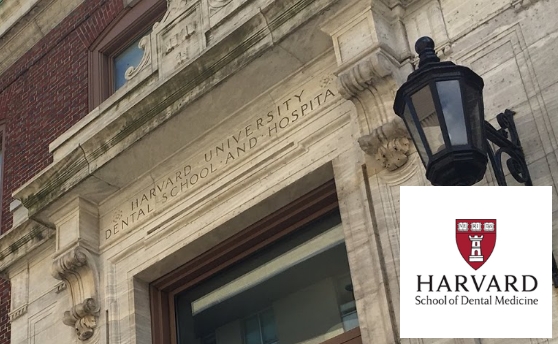 Harvard University building and logo